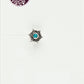 Turquoise wist Silver Nose Pin