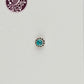 Azure Gleam Silver Turquoise Nose Pin