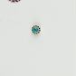 Azure Gleam Silver Turquoise Nose Pin