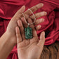 Green Aventurine Lord Ganesha Silver Pendant