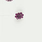 Pink Aura Silver Nose Pin