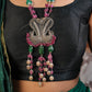 Mor Mahal Totapari Silver Designer Necklace