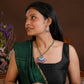 Hand Painted Enamelled Silver Necklace Set