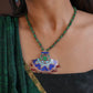 Hand Painted Enamelled Silver Necklace Set
