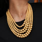 Golden Vibes Pearl Cocktail Necklace