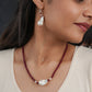 Baroque Pearl and Rubies Necklace Set