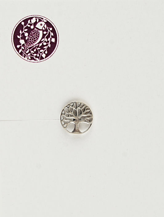 Tree Of Life Silver Nose Pin