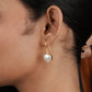 Coin Baroque Pearl Earrings