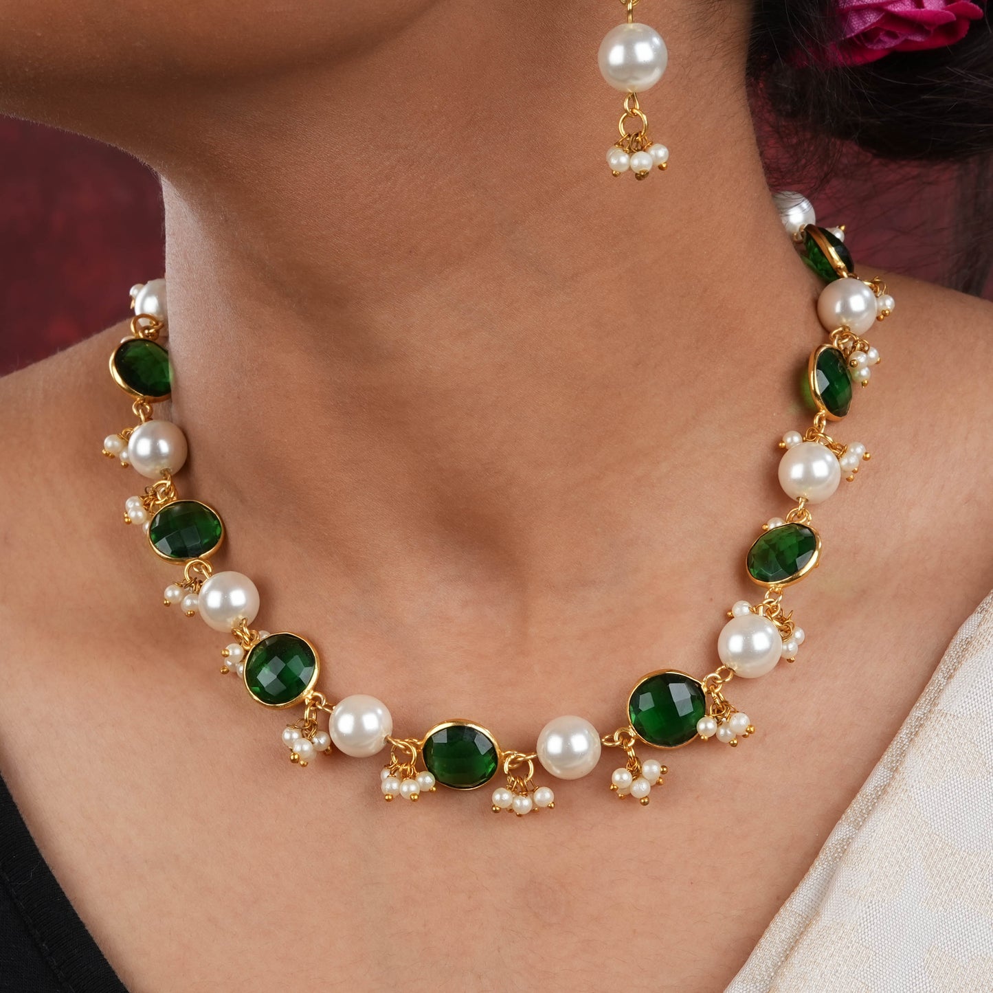 Emerald Blooms Set