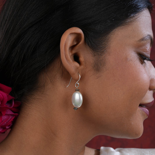 Pearl Labradorite Earrings