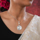 Sri Yantra With Pearl Pendant