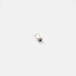 Hexagonal Lapis Silver Nose Pin