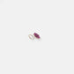 Pink Aura Silver Nose Pin