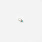 Turquoise Triangle Silver Nose Pin