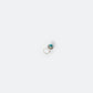 Azure Gleam Silver Turquoise Nose Pin