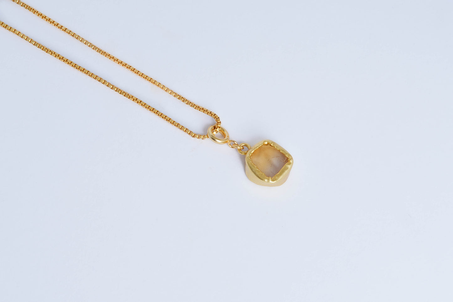 Uncut Round Citrine Set