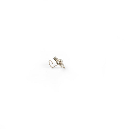 Sunflower Silver Nose Pin