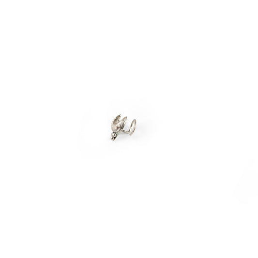 Crescent  Silver Nose Pin
