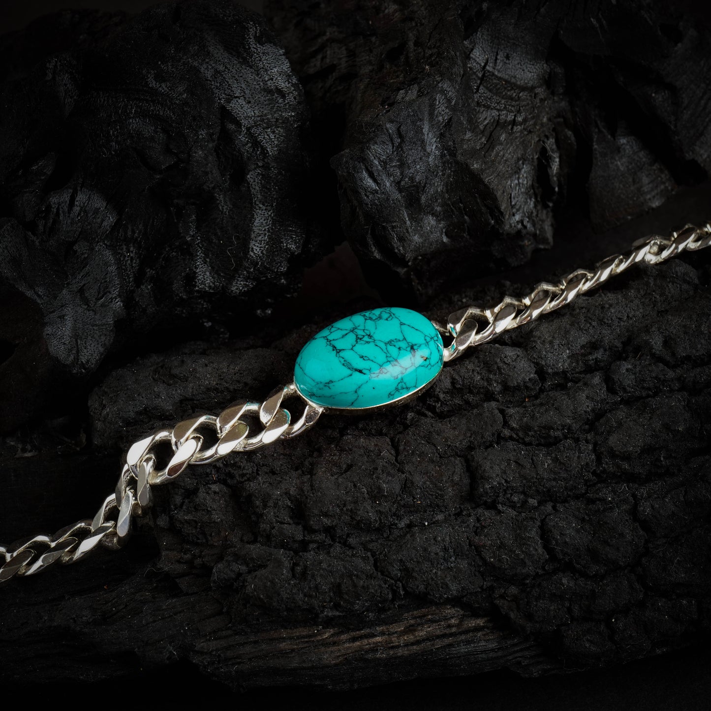 Salmaan Turquoise Silver Bracelet
