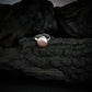 Peach Freshwater Coin Pearl Ring