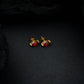 Rose Eyed Ruby Studs