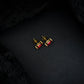 Rose Eyed Ruby Studs