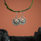 Pearl 925 Silver Mandala Earrings