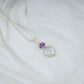Baroque Pearl Amethyst Pendant with Chain
