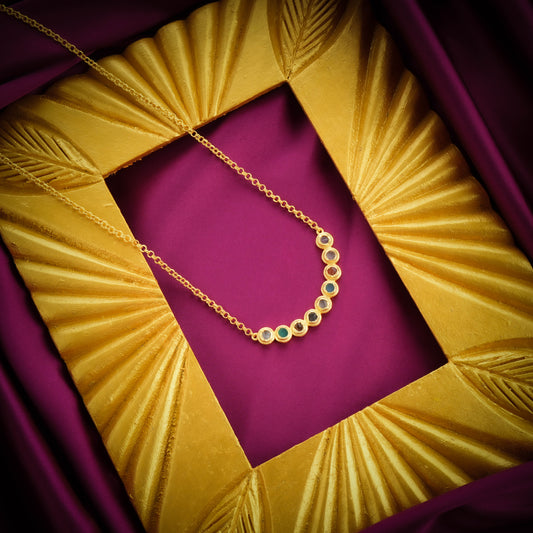Raw Radiance Natural Uncut Semiprecious Stones Necklace