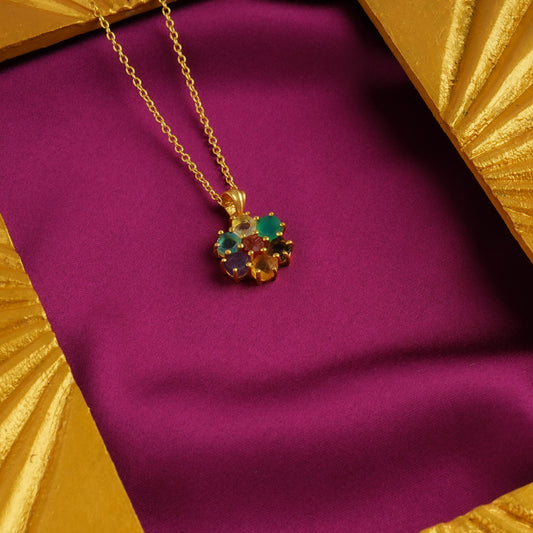 Raw Radiance Natural uncut Semiprecious Stones Minimal Pendant