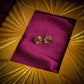 Raw Radiance Natural Uncut Semiprecious Stones Studs