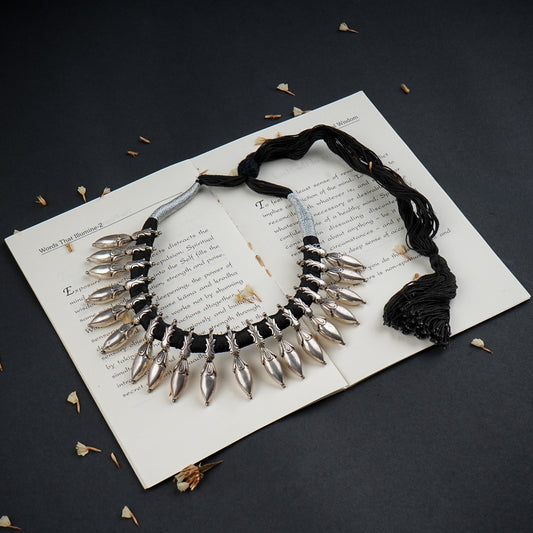 Mogra Buds Silver Necklace