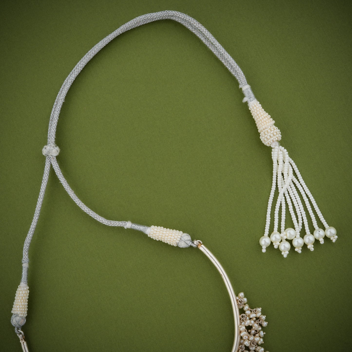 Cascading Pearls Freshwater Pearls Silver Necklace Set