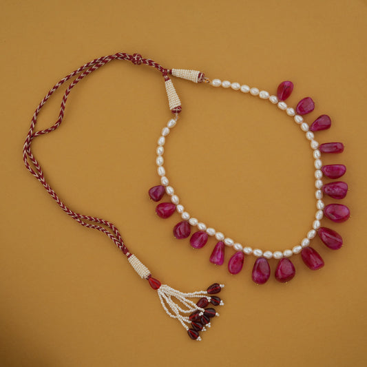 Ruby Tumbles In Pearls