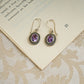 Faceted Graduated Amethyst And Silver Necklace Set