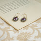 Faceted Graduated Amethyst And Silver Necklace Set