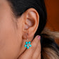 Cute Turquoise Flower Earrings