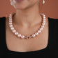 Rose Pink Pearls Necklace( 14mm )