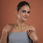 Aqua Charm Choker  Necklace