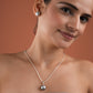Midnight Pearls Pendant Set (Without chain)