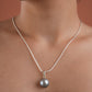 Midnight Pearls Pendant Set (Without chain)