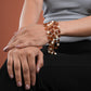 Natural Hessonite Freshwater Pearls Bracelet