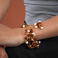 Natural Hessonite Freshwater Pearls Bracelet