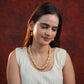 Golden Glow Pearl Necklace Set