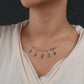Green Onyx And Citrine Drops Silver Pendant