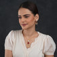 Blushing Bloom Pearl And Ruby Pink Necklace Set