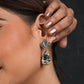 Dalmatian Jasper Studded Silver Earrings