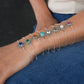 Dainty Lapis Lazuli Silver Bracelet