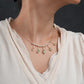 Peridot Drops Silver Necklace