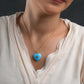 Evil Eye Turquoise Heart Pendant